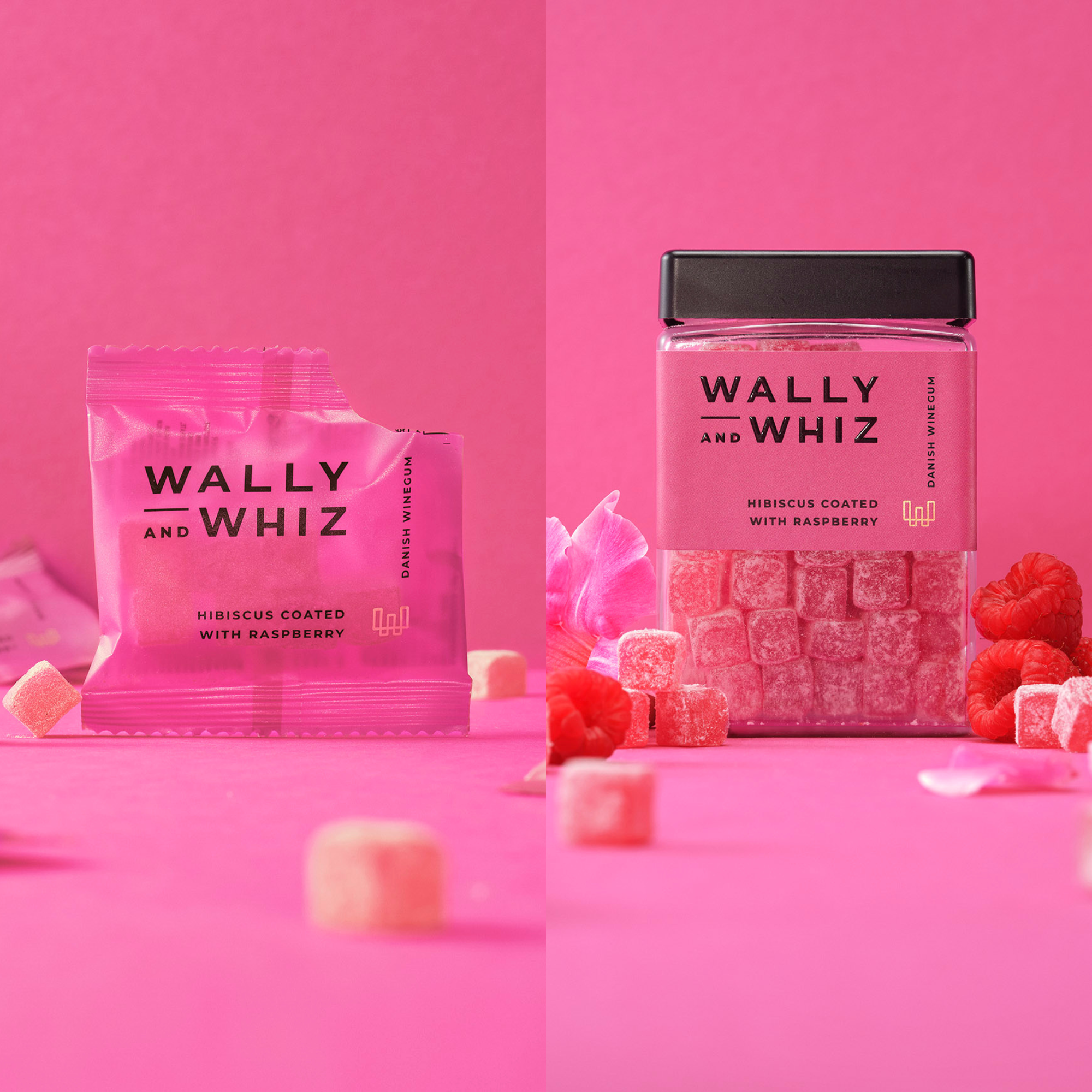 Pink Festpakke - 100 poser + 240g bøtte